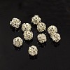 Brass Rhinestone Beads RB-A019-6mm-01S-1