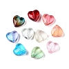 Gradient Color Baking Paint Transparent Glass Beads X-DGLA-N005-08-1