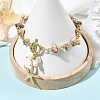 Summer Beach 304 Stainless Steel Starfish Charm OT Bracelets BJEW-JB14373-01-2