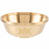 Brass Offering Bowl for Altar Meditation AJEW-WH20816-262B-1