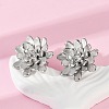 304 Stainless Steel Crystal Rhinestone Stud Earrings EJEW-G423-15P-3