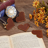 4Pcs Leather Bookmarks AJEW-CL0005-36-4