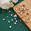 40Pcs 2 Colors 201 Stainless Steel Slide Charms STAS-ME0002-74-4