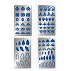 Fingerinspire 4Pcs 4 Style Mandela Element Custom 304 Stainless Steel Cutting Dies Stencils DIY-FG0002-11-4