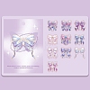 20Pcs Colorful Bow PET  Stickers PW-WG16C95-03-1