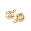 SHEGRACE Valentine's Day Brass Clear Cubic Zirconia Charms XGRQ3P339-594G-2