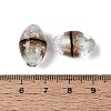 Two Tone Color Handmade Foil Glass Beads FOIL-Q001-01F-4