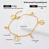 Summer 304 Stainless Steel Charm Anklets with Tiny Ball for Women GN4160-1-1