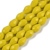 Opaque Solid Color Imitation Jade Beads Strands GLAA-N005-P8mm-D06-1