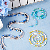  12 Strands 6 Colors Electroplate Glass Beads Strands EGLA-TA0001-31-4