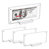 3 Sets Transparent Acrylic Currency Display Frames ODIS-CA0001-14-1
