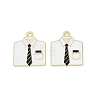 Father's Day Alloy Enamel Pendants ENAM-V001-03D-G-1