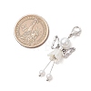 7Pcs 7 Styles Pearlized Glass Pearl Pendant Decorations GL-CJC078-2