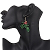 Stainless Steel Glass Dangle Earrings EJEW-MZ00573-3