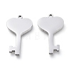 304 Stainless Steel Pendants STAS-WH0016-05-P01-2