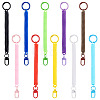 10Pcs Plastic Spiral Retractable Spring Coil Keychains KEYC-TA0001-84-1