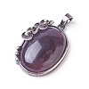 Natural Amethyst Pendants G-I220-A04-1