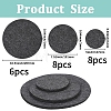 22Pcs 3 Styles Felt Anti-Slip Pad DIY-GF0011-30D-2