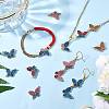 20Pcs Butterfly Alloy Enamel Pendants & Links Connectors JX228A-5