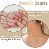 4 Pcs Alloy Chain Extender with Lobster Claw Clasps FIND-WH0126-552-4