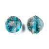 Handmade Gold Sand Lampwork Beads LAMP-S035-12mm-10-2