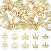 25Pcs 5 Styles Alloy with Rhinestone Pendants FIND-YW0012-71-1