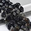 Natural Black Rutilated Quartz Beads Strands G-C182-18-02-2