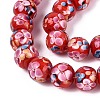 Handmade Lampwork Beads Strands LAMP-Q041-08D-3