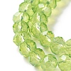 Baking Paint Transparent Glass Beads Strands LS-DGLA-A034-J8MM-D07-3