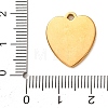 304 Stainless Steel Pendant Cabochon Settings STAS-Z204-04G-13-3