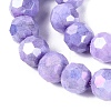 Anti-Tarnish Electroplate Glass Beads Strands EGLA-ZX010-8mm-08-5
