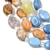 Natural Crazy Agate & Unakite & Quartz Crystal & Synthetic Blue Lace Agate & Lemon Jade Beads Strands G-Z135-A03-5