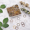 Craftdady 250Pcs 5 Colors Alloy Linking Rings FIND-CD0001-11-15