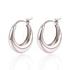 925 Sterling Silver Hoop Earrings STER-N016-130P-1
