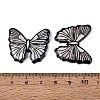 Acrylic & Natural Freshwater Shell Cabochons OACR-N164-07-3