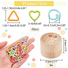  Alloy Knitting Stitch Marker Rings FIND-NB0003-48-2