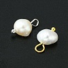 12Pcs 2 Styles Natural Cultured Freshwater Pearl Oval Charms FIND-YW0003-57-2