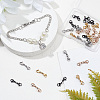 32Pcs 4 Colors 304 Stainless Steel Double Lobster Claw Clasps STAS-CP0001-03-4