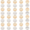 40Pcs 2 Colors Alloy Buttons DIY-CY0004-02-7