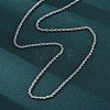 Brass Rope Chains Necklaces for Women NJEW-D302-03P-4