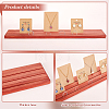 3-Slot Rectangle Wood Earring Display Card Stands EDIS-WH0012-45A-4