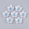 Flower Acrylic Bead Caps X-SACR-T017-51E-1
