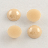 Pearlized Plated Opaque Glass Cabochons PORC-S801-12mm-13-1