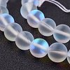 Synthetic Moonstone Beads Strands G-F430-01-8mm-3