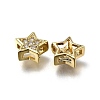 Star Brass Micro Pave Clear Cubic Zirconia Slide Charms LS-ZIRC-I070-013G-2