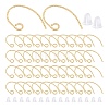   100Pcs Brass Earring Hooks KK-PH0002-74-1