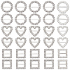 60Pcs 3 Styles Alloy Rhinestone Slider Buckles FIND-CY0001-92-7