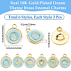 18Pcs 6Styles 304 Stainless Steel Pendants STAS-BBC0010-35B-2