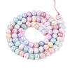 Anti-Tarnish Electroplate Glass Beads Strands GLAA-N056-6mm-01-3