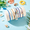 2 Bags Summer Beach Glass Seed Beaded & Natural Shell & Alloy Starfish Charm Anklet Sets AJEW-TA0003-69D-7